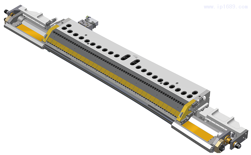 可線上連續(xù)調(diào)整寬幅套筒式模具